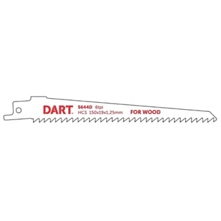 Reciprocating All Wood Cutting Saw Blades - 130 mm 6 TPI