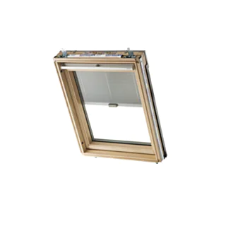 Therm Centre Pivot Roof Window Electric Integral Blind Pine 660 mm x 1180 mm