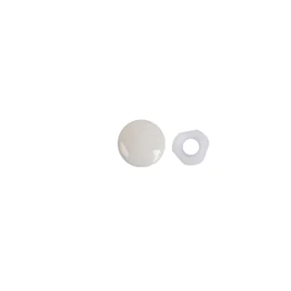 Plastic Dome Caps 8 g - White (order in multiples of 200)