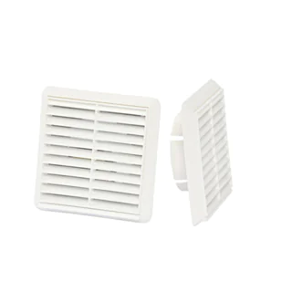 Vent Louvre Round 100 mm - White