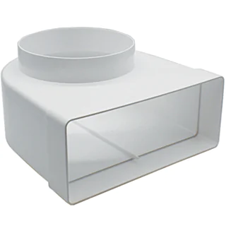 HP Rectangular Ducting 220 mm x 90 mm to 150 mm Round Adaptor