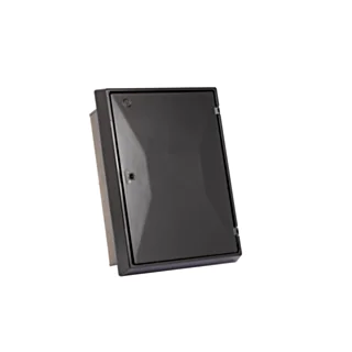 Recessed Meter Box - Electricity, Black finish