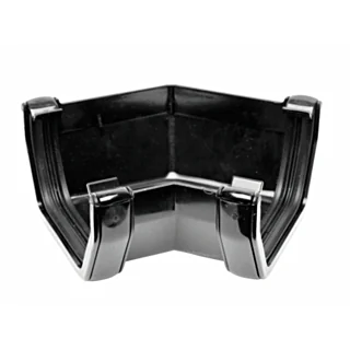 Square Gutter Angle 135° - Black