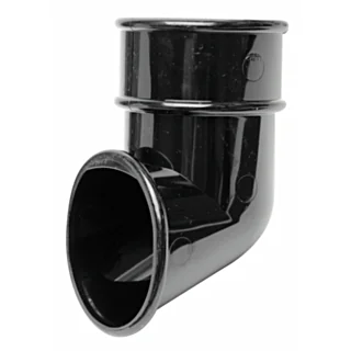 Round Downpipe Shoe - Black