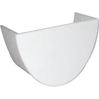 High Capacity Internal Gutter Stopend - White