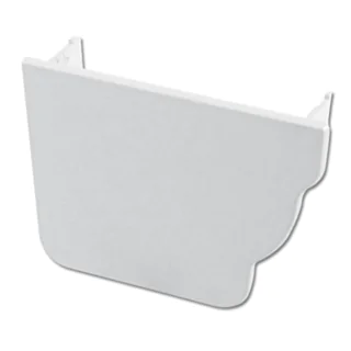Niagara Ogee Internal Gutter Stopend Right Hand - White