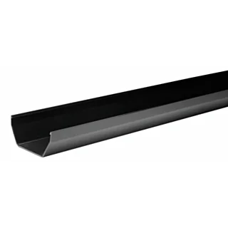 Square Gutter 110 mm x 80 mm x 4 m - Black