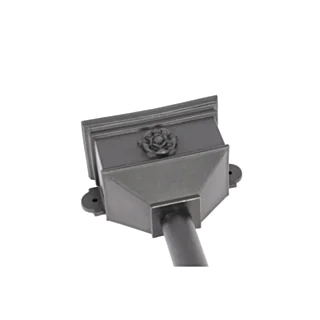 Small Cast Iron Style Rectangular Hopper with Tudor Rose