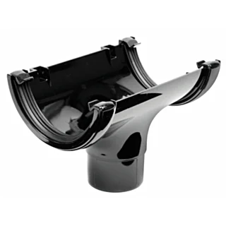 Half Round Running Outlet - Black