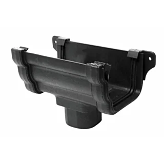 Cast Iron Style Ogee Running Outlet - Black