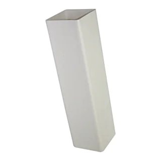 Square Downpipe 65 mm x 2.5 m - White